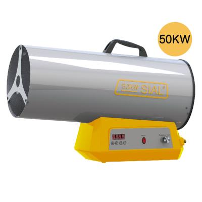 China Hotels SIAL 50KW Btu Portable Indoor Space Gas Heater For Poultry Farm Industrial Industrial Gas Air Heater for sale