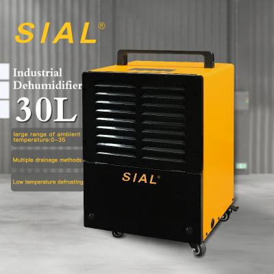 China Industrial Dehumidifier Supply Factory Supply SIAL Drying Air Capacity 30L Eco-friendly Industrial Commercial Industrial Dehumidifier for sale