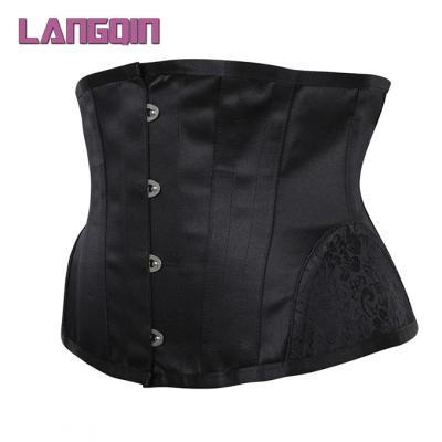 China Antibacterial Hot Sale 14 Steel Bone Sculpting Jacquard Waist Clip Corset Abdomen Corset Training Corset for sale