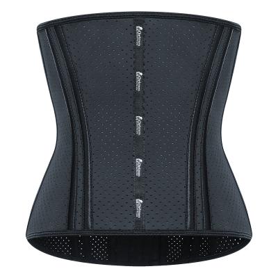 China Corset FO Diet Shaping Factory 9 Steel Boned Adjustable Underwear For Woman Plus Size Ladies Latex Waist Trainer Sexy Trimmer Corset for sale