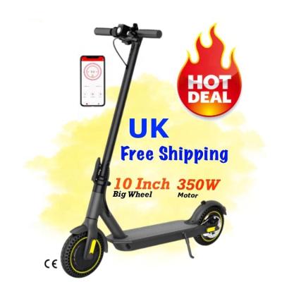 China Large 350w e scooter EU warehouse max 36v 10ah adult electric scooter unisex foldable e scooter 10 wheel for sale