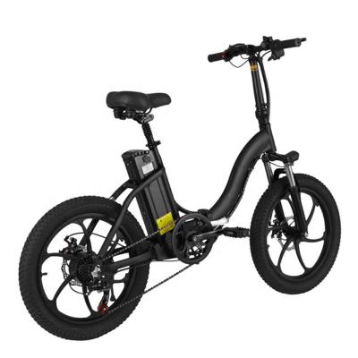 China EU warehouse new arrival BK5 V1 48V 350W 20 inch steel motor with pedal assist foldable electric bicycle for sale