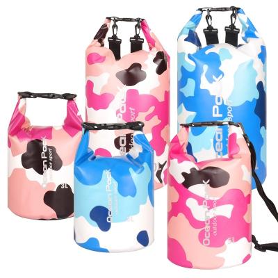 China Fashion Camping Disaster Backpack Custom Container Thin PVC Swimming Tarp Floating Waterproof Ocean Package Fishing Dry Bag for sale