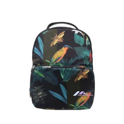 China Waterproof Bird Printing School University Bookbag Laptop Backpack Hiking Travel Rucksack Vintage For Women for sale