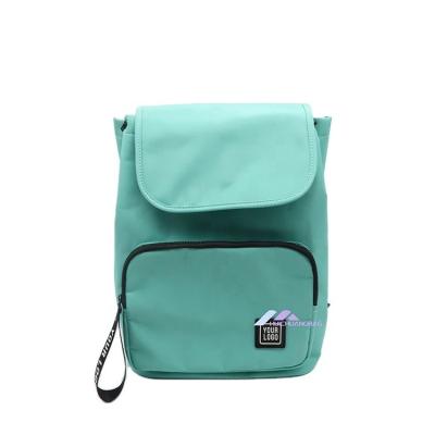 China New Fashion Design Girl Waterproof Mint Green Nylon Drawstring Bucket Student Backpack Bag for sale