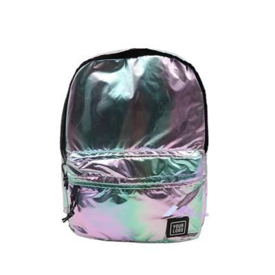 China High Quality Luxury Waterproof Backpack Bag Waterproof Metallic Women Backpack for sale