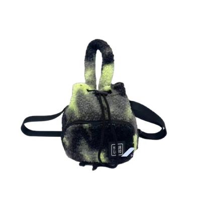 China 2022 Casual Autumn Winter Tie Dye Daily Use Camera Women Cross - Winter Sherpa Fuzzy Sling Bags Comfortable Body Bag Autumn for sale