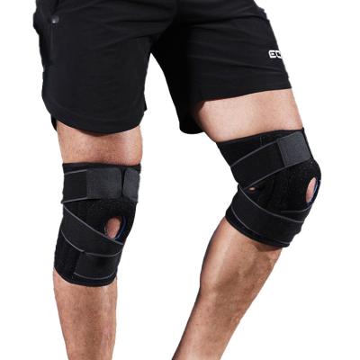 China Sports Element Soft Silicone Anti-Slip Strap Breathable Soft Knee Brace With Side Stabilizers For Basketball Mountaineering for sale