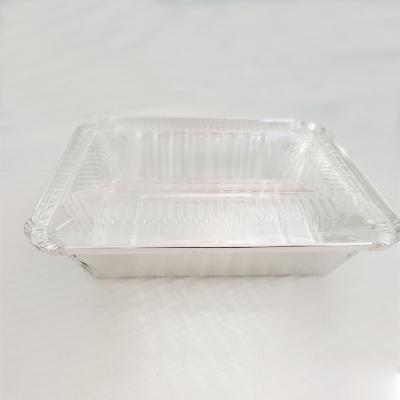 China Free Samples Food Packaging Aluminum Foil Container / Foil Tray For Food With Plastic Cardboard Paper Lids for sale