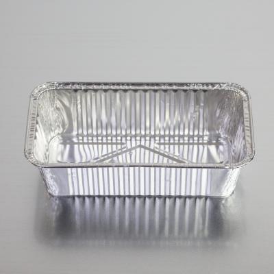 China Rectangular Food Packaging 1000ml Aluminum Foil Food Container / Aluminum Foil Container for sale