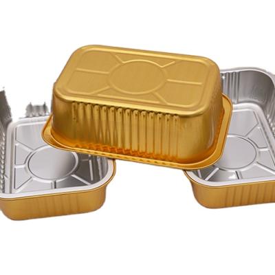 China Food Tin 5onz 9x9 Round Aluminum Foil Food Container With Lid for sale