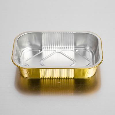 China Modern Disposable White Airline Aluminum Foil Container Food Sourcing Packing Box for sale