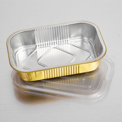 China Modern Disposable Aluminum Foil Airline Container Lunch Box Meal Food Tray for sale