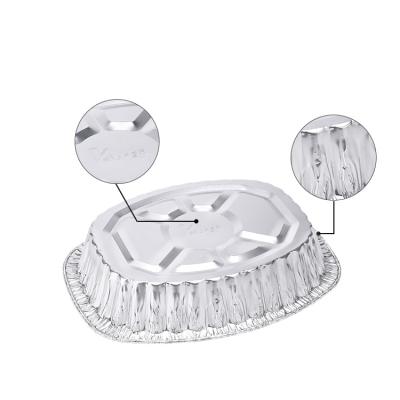 China Wholesale Food Wrapping Aluminum Foil Oval Pan Aluminum Tray for Cooking Food for sale