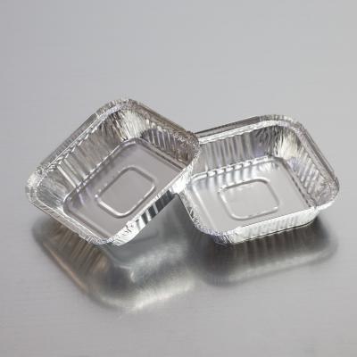 China Disposable Square Food Packing Aluminum Foil Trays Container Party Foil Barbecue Grill Roasting Tray for sale