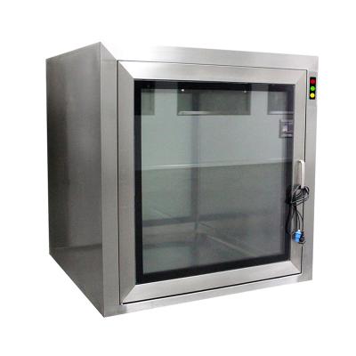 China Hotels Stainless Steel Passage Box Static Electrical Interlock Clean Room Pass Through Box for sale