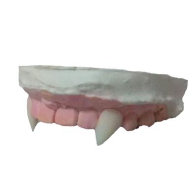 China Shaped Halloween Vampire Dentures Zombie Dentures Fangs With Dental Gum Halloween Costume Props Party Supplies for sale