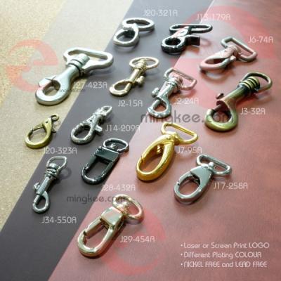 China Metal Specialized Fashionable Custom Metal Snap Hooks For Handbags for sale