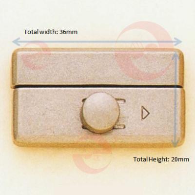 China OEM Metal Bag Part Zinc Alloy Accessories Leather Bag Use Box Briefcase Lock for sale