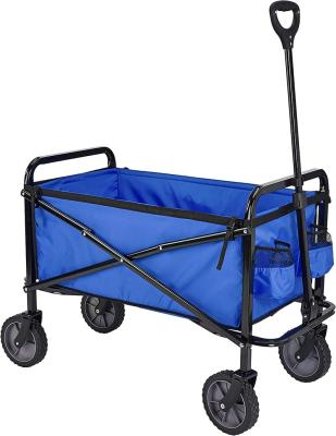 China Outdoor Camping /Shopping/ Fishing Beach /Garden Customized Folding Traction Cart With Wide Wheels Drag Camp Cart Folding Universal Cart for sale