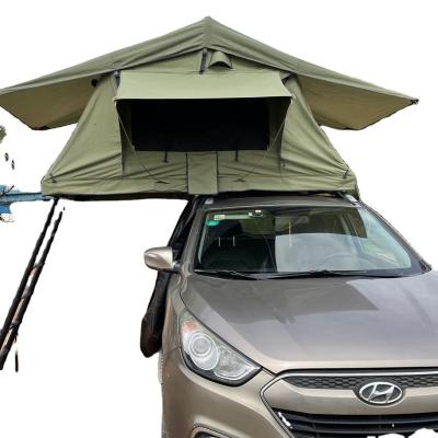 China Waterproof Roof Top Tent 140*240*126cm PU Coating Oxford Aluminum Pole Mounted Car Folding Automatic Roof Top Tent Prices for sale