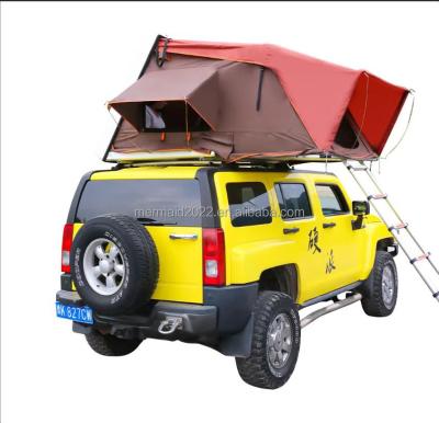 China Extended Type To 2022 New SUV Car Roof Tent Hard Shell Tent Automatic Hydraulic Support Camping Double Person Travel Sleeping for sale