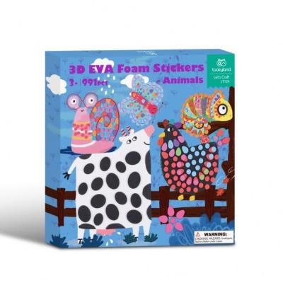 China Colorful / Safe / Environmental 3D EVA Foam Sticker Puzzle Game DIY Cartoon Animal Learning Education Toys for Toddler Kids Art Craft Kits for sale