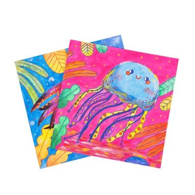 China Colorful / Safe / Environmental 2021 New kids toys Paint on canvas - little jelly fish games toys for children for sale