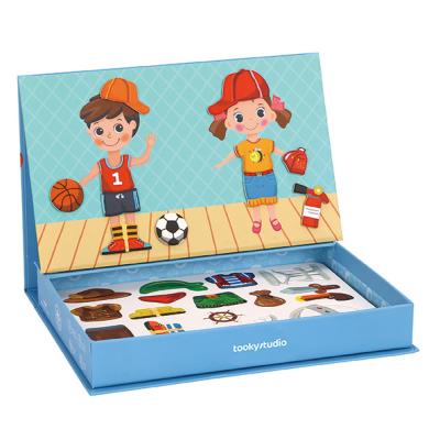 China Magnetic Box magnetic book educational toy play role game DIY 3D puzzle jigsaw puzzle LT628 for sale