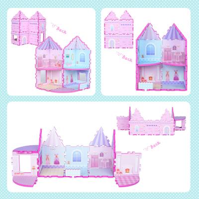 China Magnetic Toy Hot Sale EVA Puzzle 3D Jigsaw Puzzle Cartoon Doll House Role Playing Game Educational Toy for sale