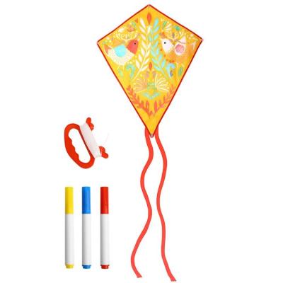 China China fun rainbow cartoon flying kite color outdoor paint kite diy custom kites for sale