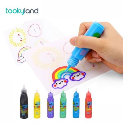 China China DIY Drawing Toys Window Painting Flash Art 3D Sticky Art Deco Glass Window Cling For Kids Play for sale