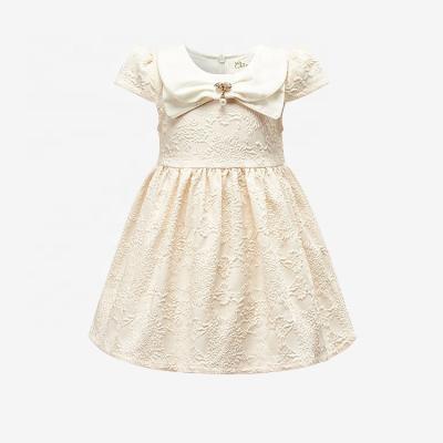 China Manufacturer Direct Selling New Washable Summer Baby Clothes Striped Jacquard Daily Dress Dress for sale