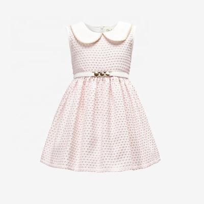 China Girls' Party Dress New Style Ladies Clothes Washable Girls' Dress With Collar And Sleeveless Daily for sale