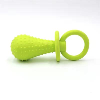 China Stocked Dog Chewing Toy With Integrated Rubber Pacifier Safety Bell for sale