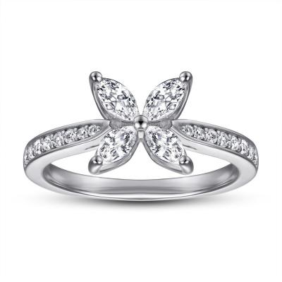 China FASHIONABLE Amazon Wedding Women Customized Ring For Women Eternity 925 Sterling Silv Butterfly Rings for sale