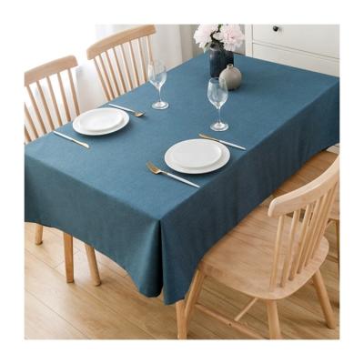 China Buy Flowered European Hot Selling Waterproof Canvas Fabrics Look Waterproof Tablecloth With Low Price for sale