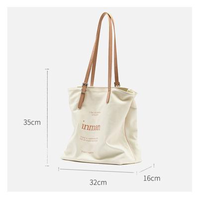 China 100% Shopping High Quality Eco-friendly Canvas Tote Bag For Girl Shopping and School Use Canvas Bag for sale