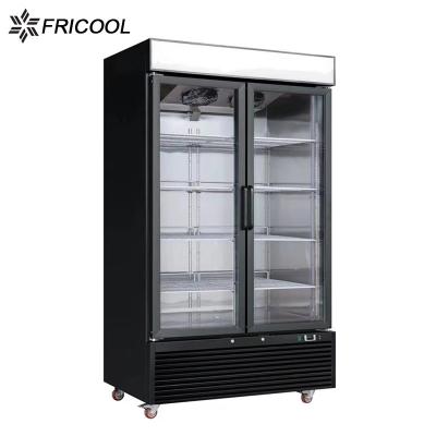 China Refrigerador de vidro ereto 1170L da porta à venda