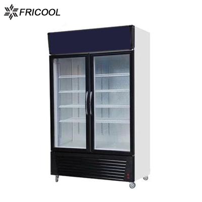 China R290 GAS Commercial Upright Drinks Fridge Frozen Food Merchandiser 1170L for sale