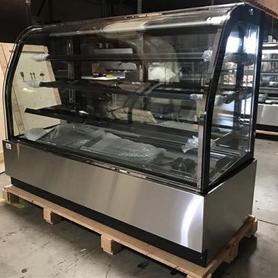 China Triple Glazed Refrigerated Pie Pastry Chiller Display Case 23 CU.FT for sale