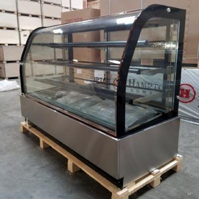 China Luxury cake display fridge refrigerated cake showcase for bakery euipment with CE/ETL for sale