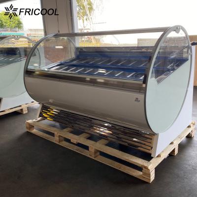 China 600L Gelato Ice Cream Display Freezer for sale