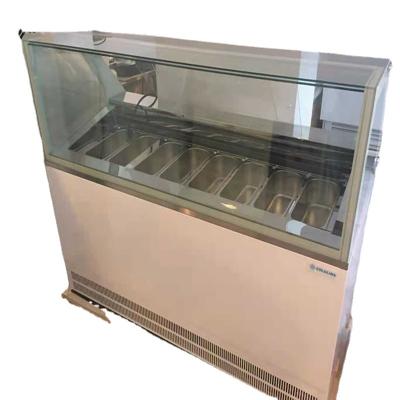 China Fricool -18 ℃ Commercial Gelato Showcase Freezer 220V 50HZ for sale