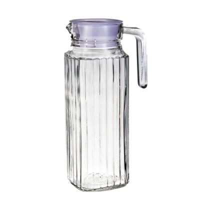 China Freshness Preserving Water Jug Pitcher with Lid and Handle for Cold Water Hot Ice Tea and Juice Beverage 1850ml for sale