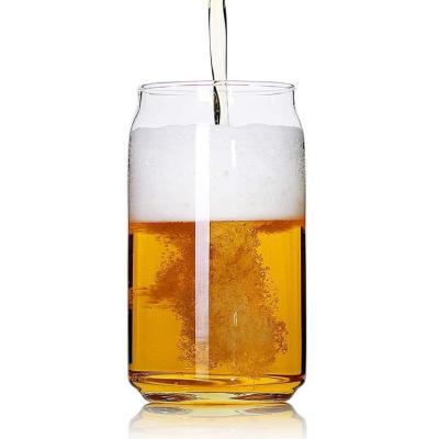 China High Hardness 12oz 16oz Soda Can Juice Smoothy Beer Glass Cups Shaped Mugs Dinking Glasses For Beverage for sale