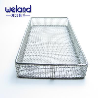 China Lightweight Stainless Steel Wire 304 Mesh Tray Welded Mesh Basket for sale