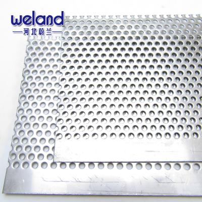 China Light Weight 0.5MM Thickness Stainless Steel Small Hole Perforated Metal Mesh for sale