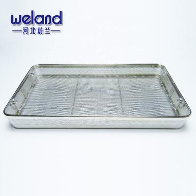 China Lightweight High Quality 304/316 Stainless Steel Metal Perforated Baskets Mesh Perforated Tray for sale