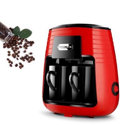 China Convenient Double Cup Coffee Maker Electric Automatic Drip Coffee Machine for sale